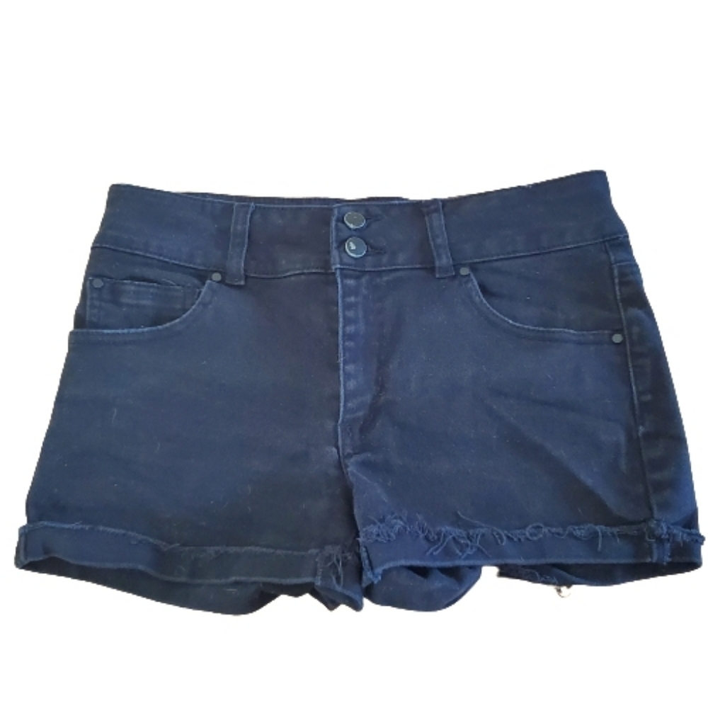 Refuge Black Denim Shorts